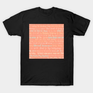 Christian Hymns Dusk Pink T-Shirt